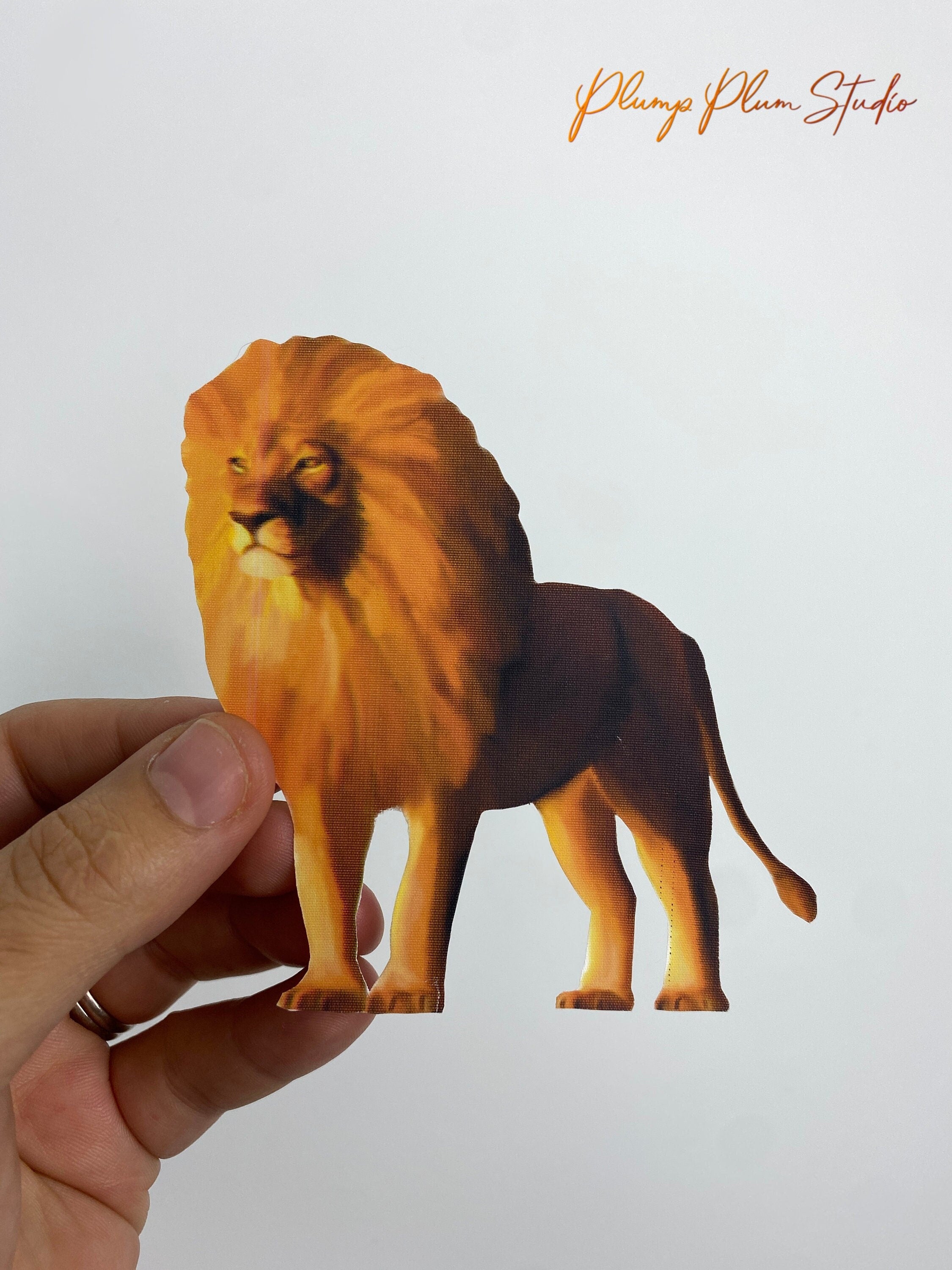 Lion decal, African male lion sticker, vinyl car or light switch decal ...